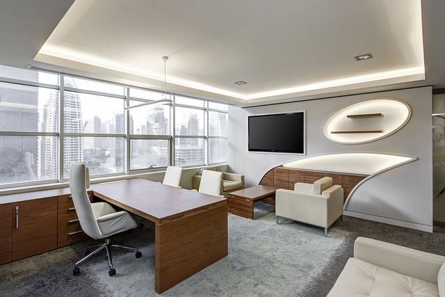 Pristine office workspace
